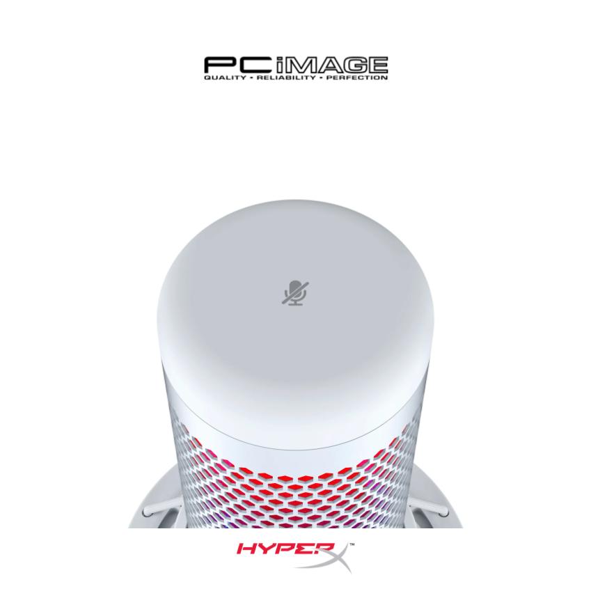 HYPERX QUADCAST S STANDALONE RGB MICROPHONE - WHITE | PC Image E