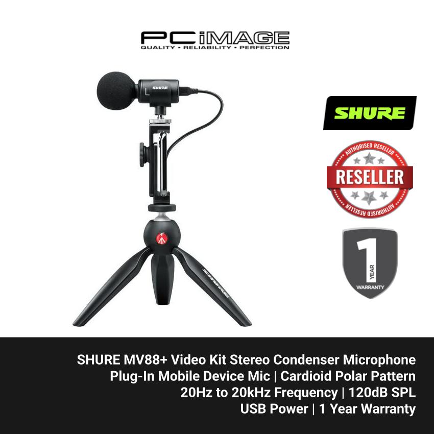 SHURE MV88+ Video Kit Stereo Condenser Microphone | PC Image E