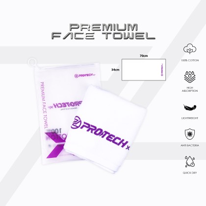 PROTECH Premium Face Towel XP Logo | Protech Sports