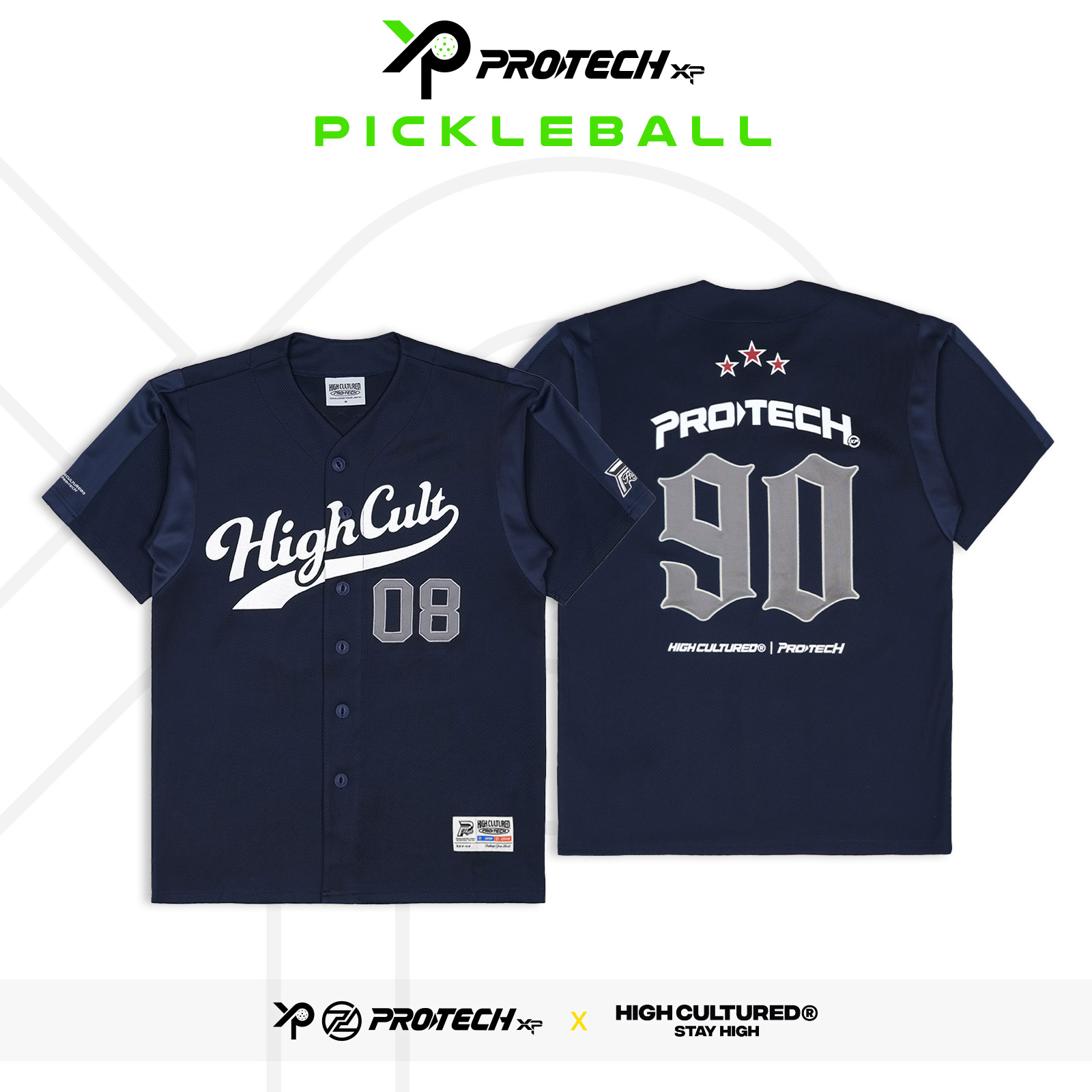 PROTECH x HIGH CULTURED Baseball Shirt - 90 | Protech Sports