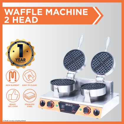 Bravo [Waffle 2 Head Electric] Waffle Machine Mesin Waffle Maker Murah ...