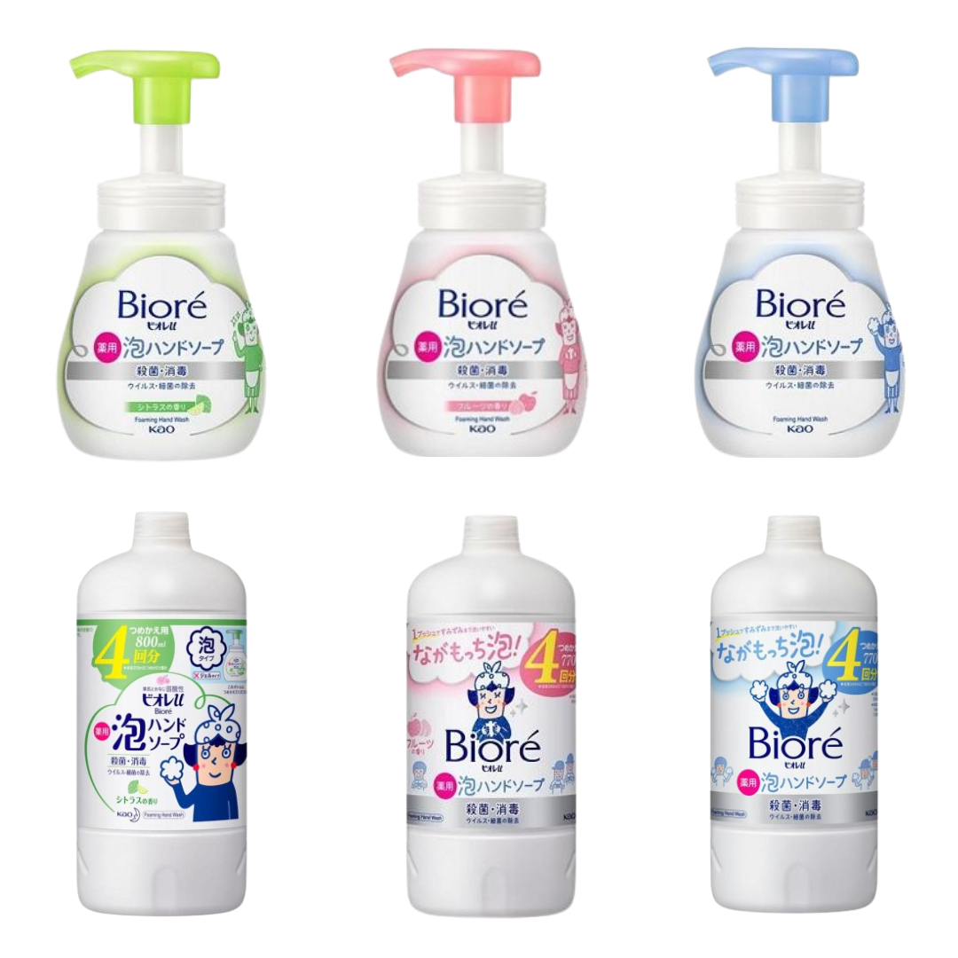 keiko&93 　泡三合　10 KAO Biore U Foam Flower Hand Soap 花王花泡沫洗手液JP/JAPAN