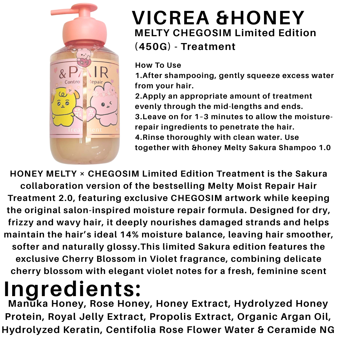 VICREA &HONEY MELTY/PAIR CHEGOSIM Limited Edition Shampoo +
