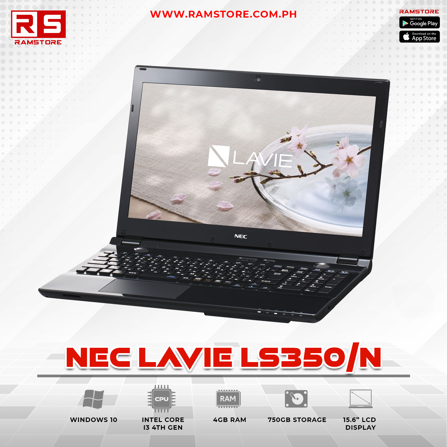 LPR Laptop Nec Lavie LS350/N I3-4th 4GB 750GB Sata | RAMSTORE
