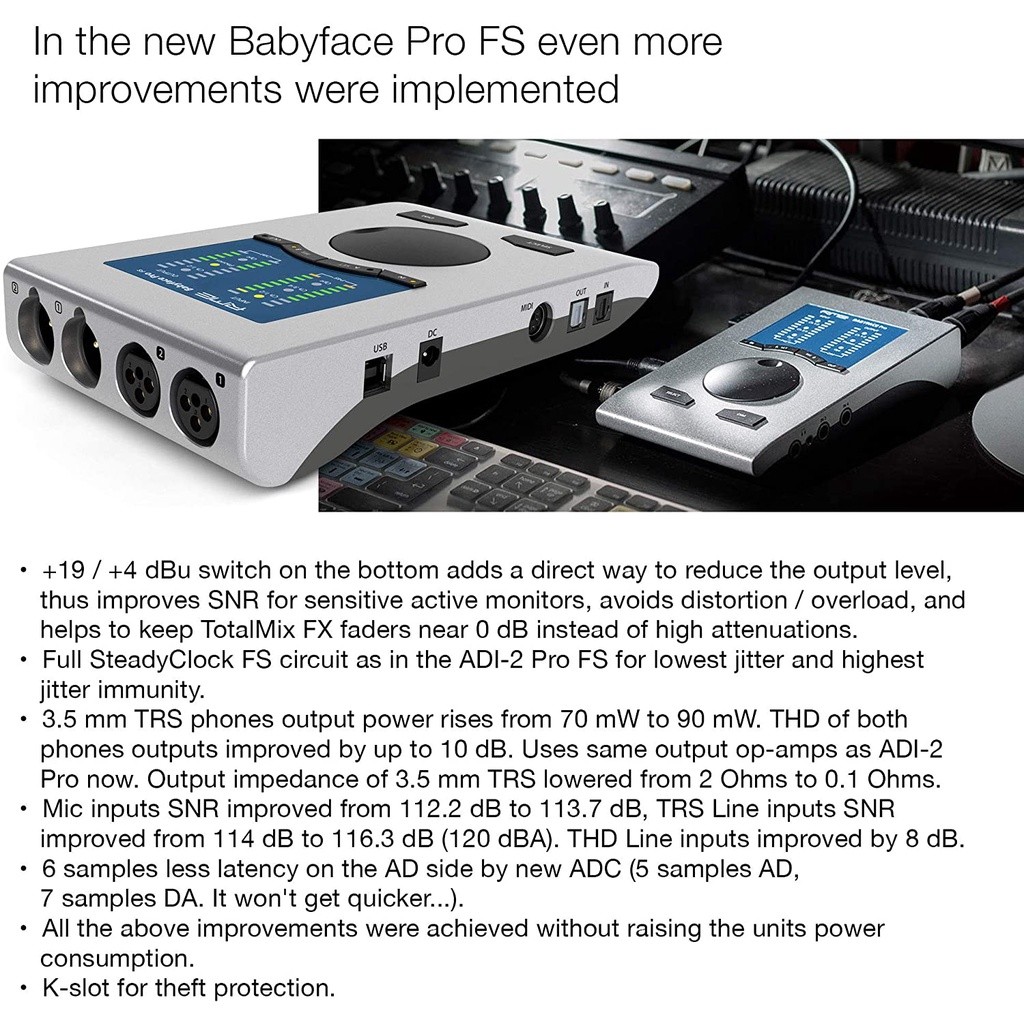 DTM・DAW RME babyface RME Babyface Pro FS, USB Audio Interface: 24-Channel 192 kHz