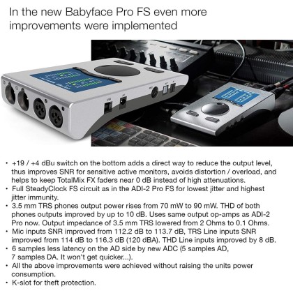 DTM・DAW RME babyface pro RME Babyface Pro FS USB Audio Interface | FrontEndAudio.com