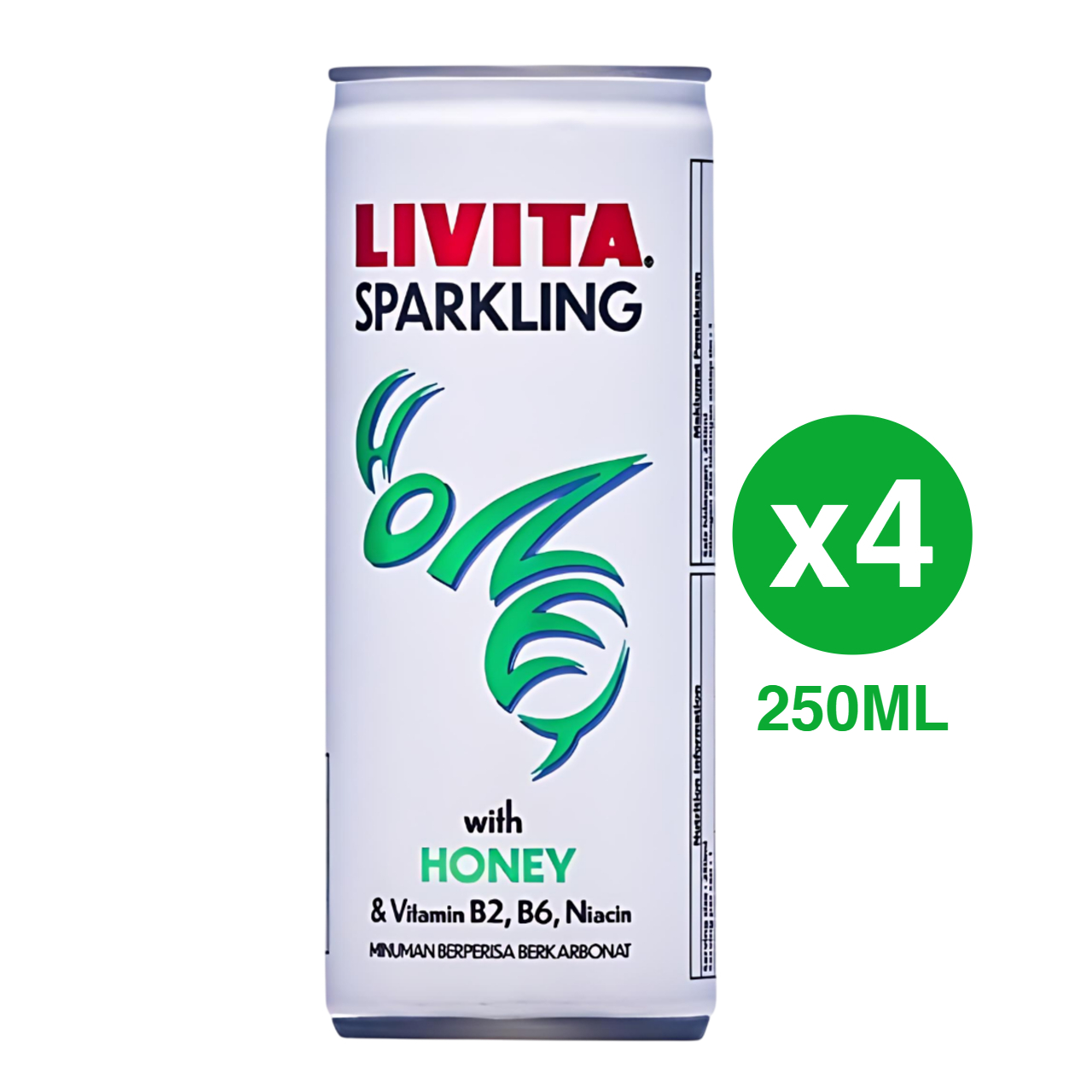 (FRESH BATCH) WJS 4 in 1 Livita Energy Drink Original Honey 250ML Livita Sparkling Honey Tongkat Ali
