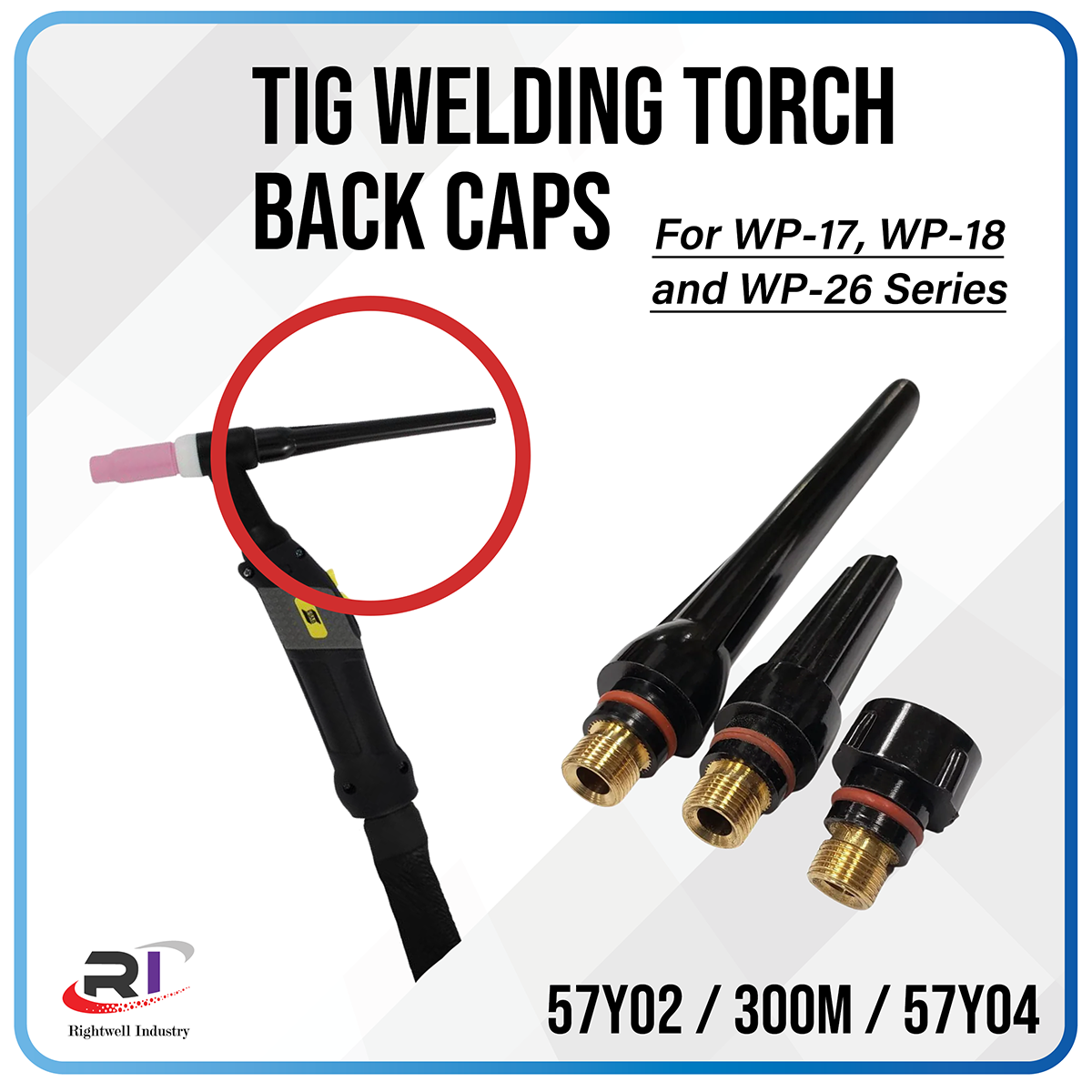 マイト バックキャップ 57Y02 TIG溶接機 z2zed1b WeldingCity 2-pk Long Back Cap 57Y02 for TIG Welding Torch 17, 18