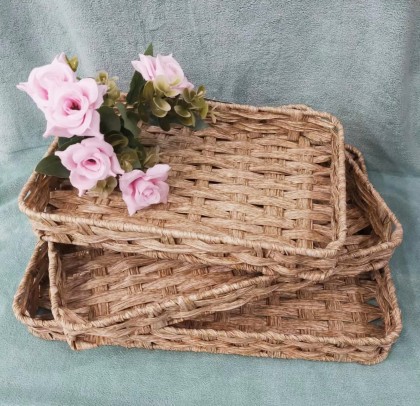 Romantika Plastic Woven Basket Multipurpose Storage Box Size Available  Rectangle