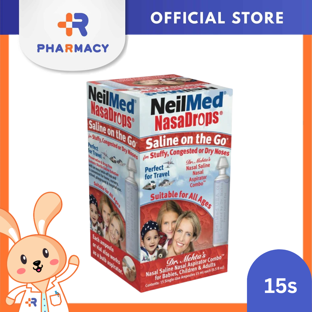 NeilMed Single-use Saline Vials NeilMed NasaDrops Saline Solution - 15 ...
