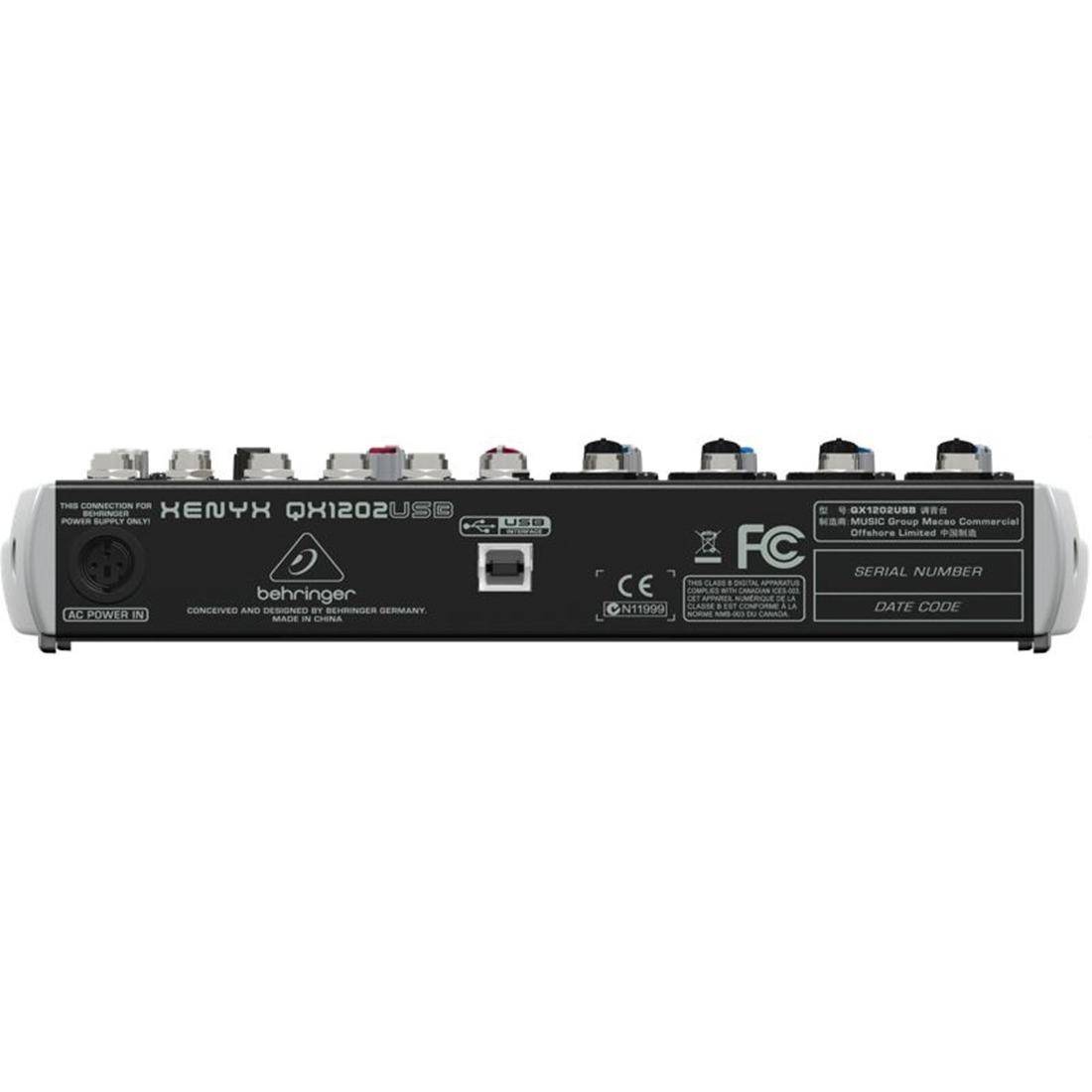 BEHRINGER XENYX QX1202USB インターフェイス エフェクト BEHRINGER XENYX QX1202USB Premium 12-Input 2-Bus Mixer With XENYX
