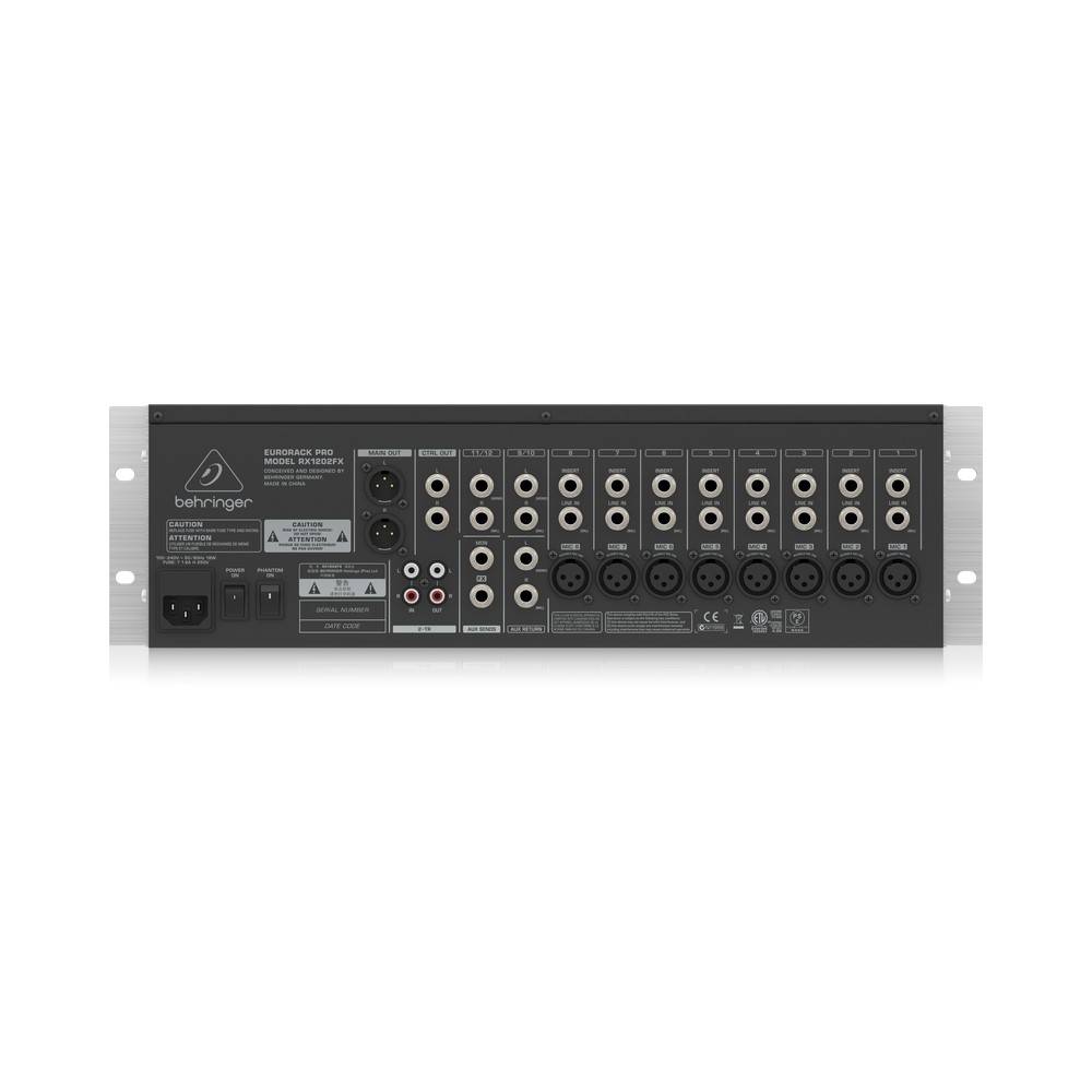 BEHRINGER EURORACK PRO RX1202FX V2 Premium 12-Input Mic/Line Rack