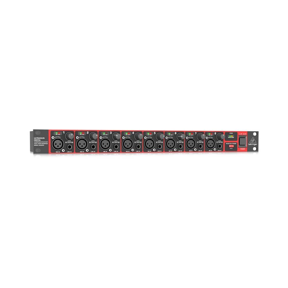 BEHRINGER ULTRAGAIN DIGITAL ADA8200 Audiophile 8 In/8 Out ADAT
