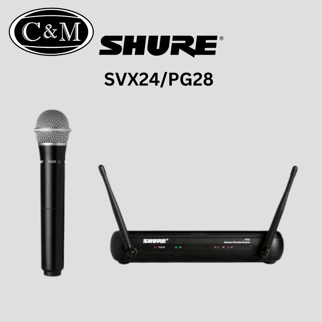 Shure SVX24/PG28 Handheld Wireless Microphone System, SVX4