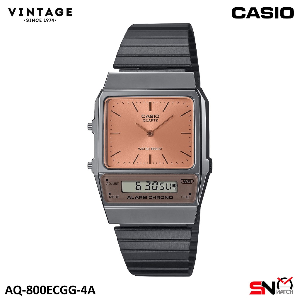 Casio Vintage Unisex Watch AQ-800E AQ-800EB AQ-800EC AQ-800ECGG AQ-800EG Stainless Steel Band