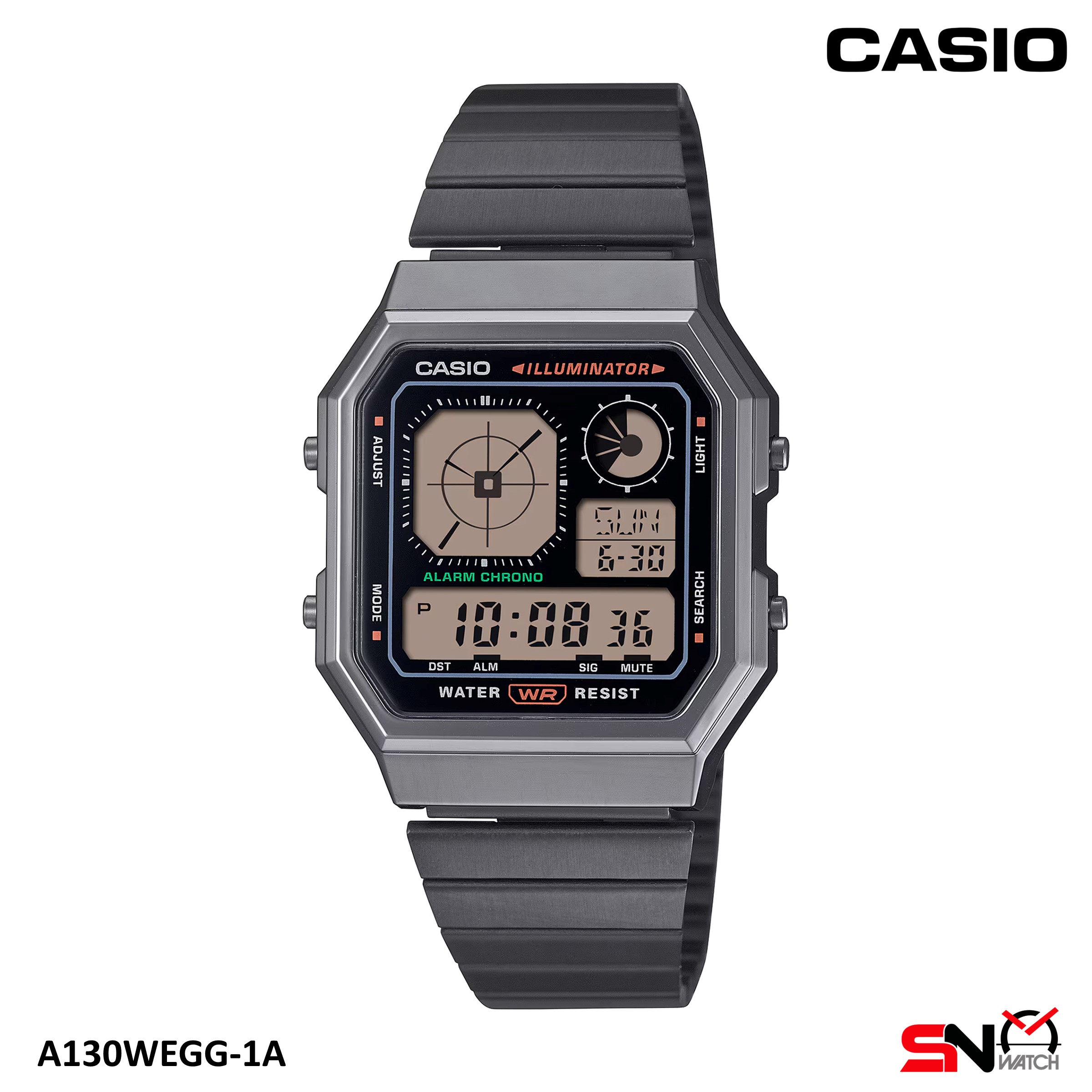 Casio Vintage A130WE A130WEG A130WEGG Stainless Steel Band Men Watch