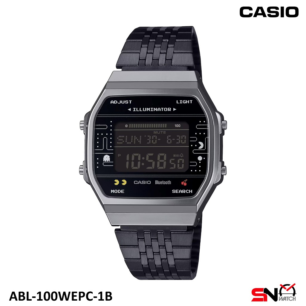 Casio x PAC-MAN collaboration ABL-100WEPC A168WEPC CA-53WPC F-91WPC Unisex Watch Jam Unisex