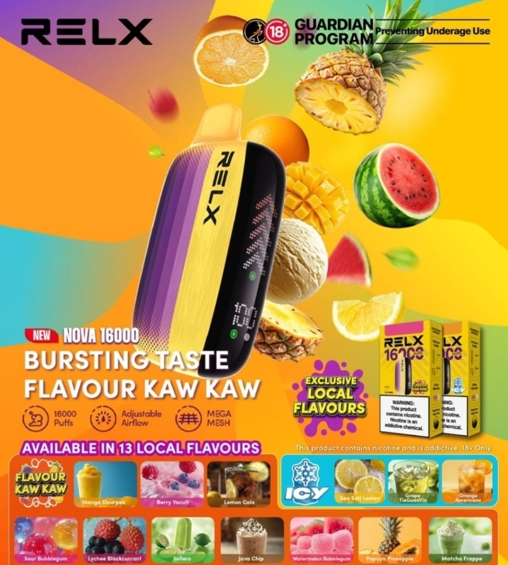 relx pod malaysia Vape Relx Fruit Tea RELX Ace 30000 Puffs Malaysia RELX Vape Deals Vapelala  – Vape Lala main image 1