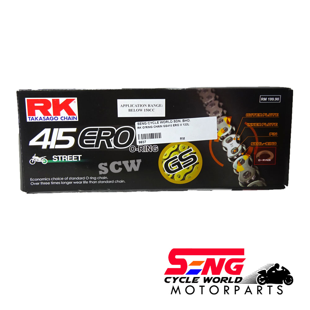 RK OIL RING CHAIN GS 415 ERO X 122L | SENG CYCLE WORLD | One