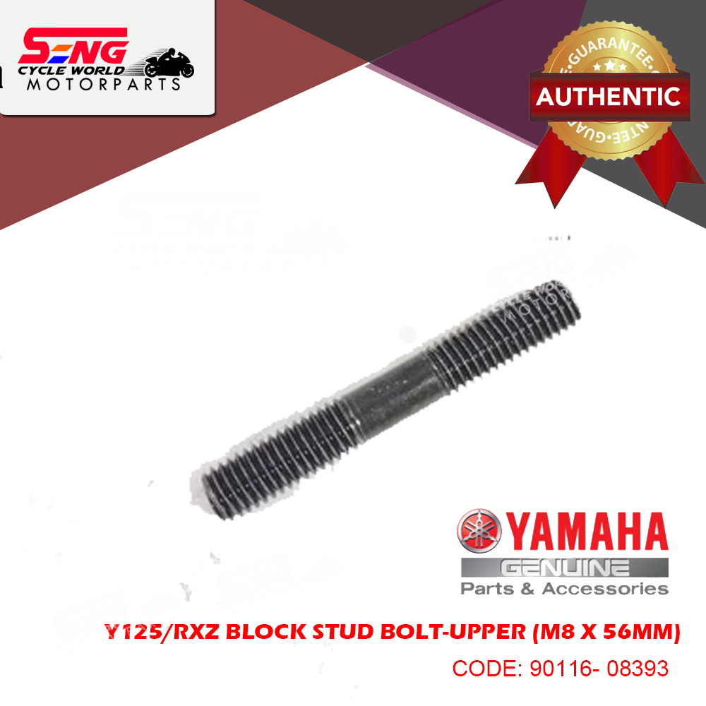 YAMAHA Y125/ RXZ CYLINDER HEAD BOLT STUD (90116-08393) ORIGINAL
