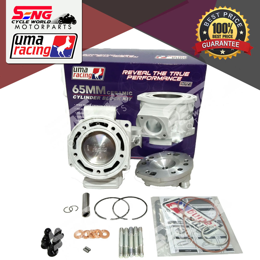 KAWASAKI KR150 RACING CYLINDER BLOCK & HEAD SET (65MM) UMA