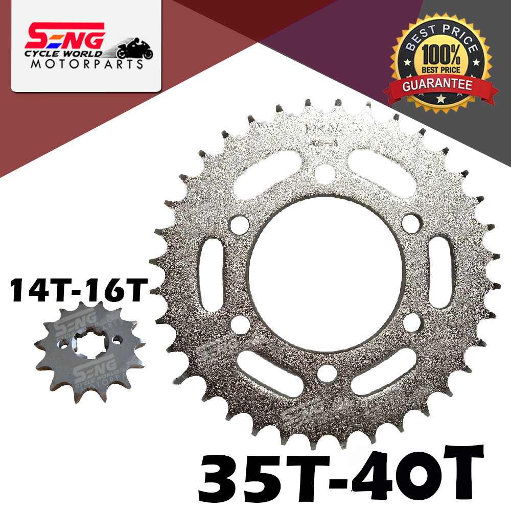 RKM STEEL GEAR SPROCKET KR150/ ZX150/ GT128/ AR125/ DINAMIK 428