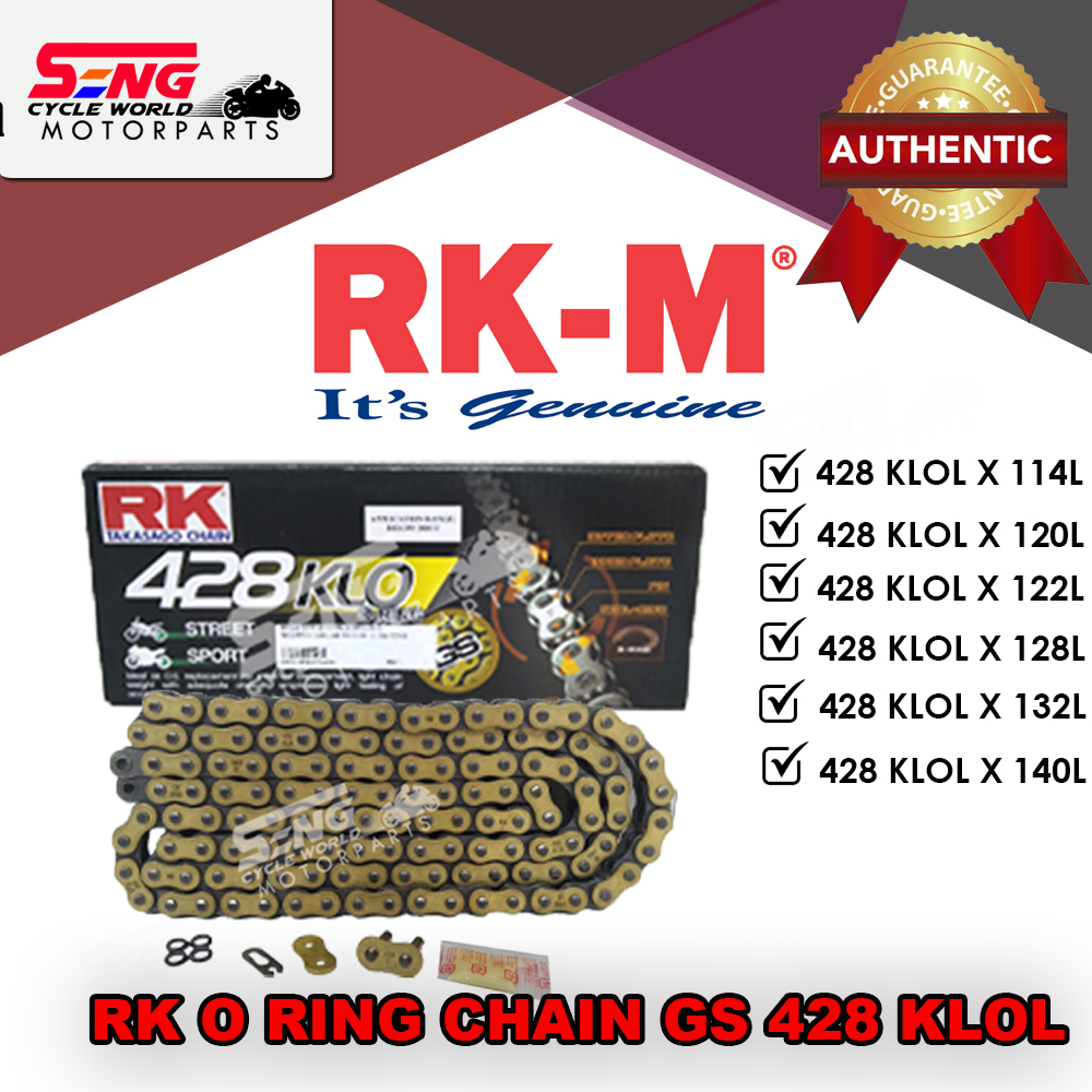 RK O'RING CHAIN GS 428 KLO | SENG CYCLE WORLD | One Stop