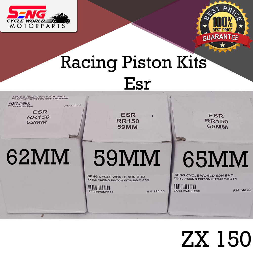 KAWASAKI ZX150 RACING PISTON KITS - 59MM - ESR | SENG CYCLE