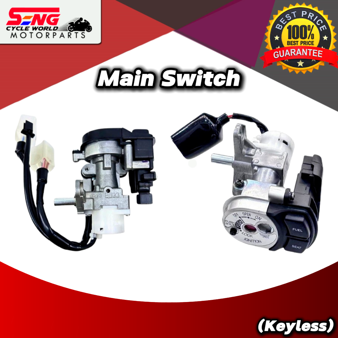 YAMAHA Y16 ZR/NVX155 (KEYLESS) MAIN SWITCH ASSY - STD | SENG CYCLE