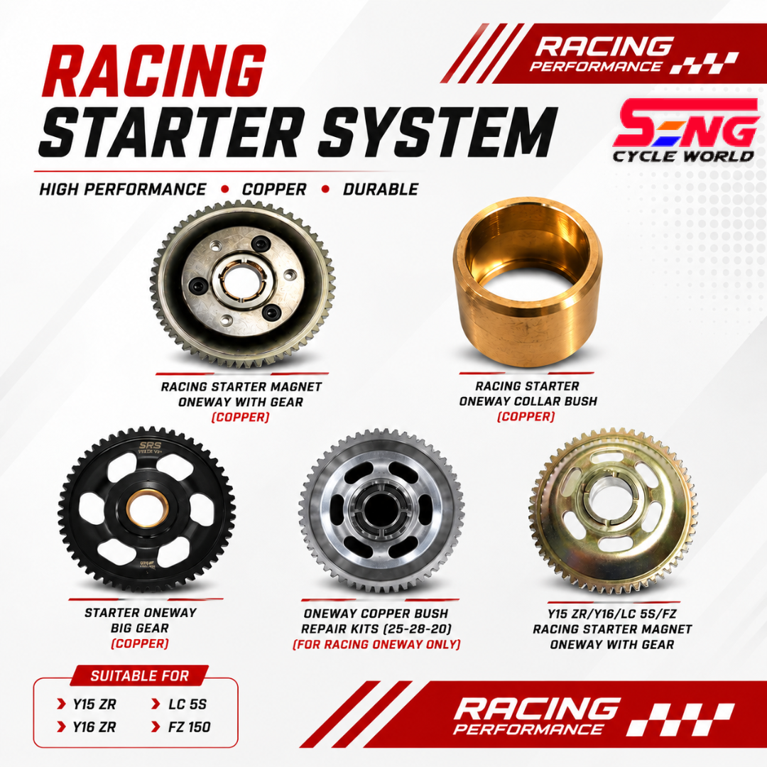 megyu Y15 ZR Y16 ZR LC135 5S FZ150 Racing Starter Oneway System Big Gear
