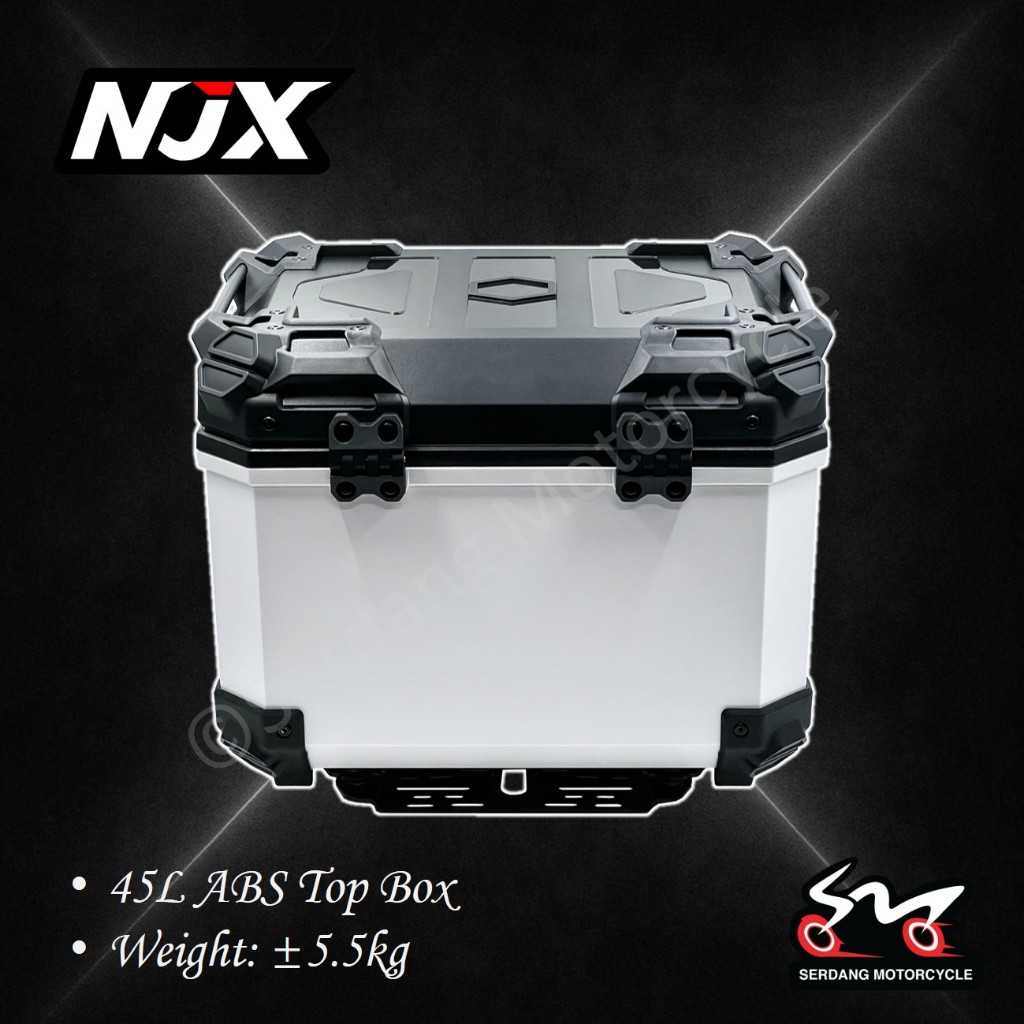 NJX PHANTOM Triple X ABS Top Box PP1X-45L | Serdang Motorcycle