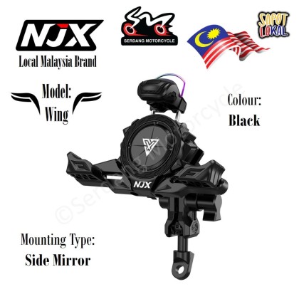 NJX NPH04 Phone Holder Wing | Serdang Motorcycle