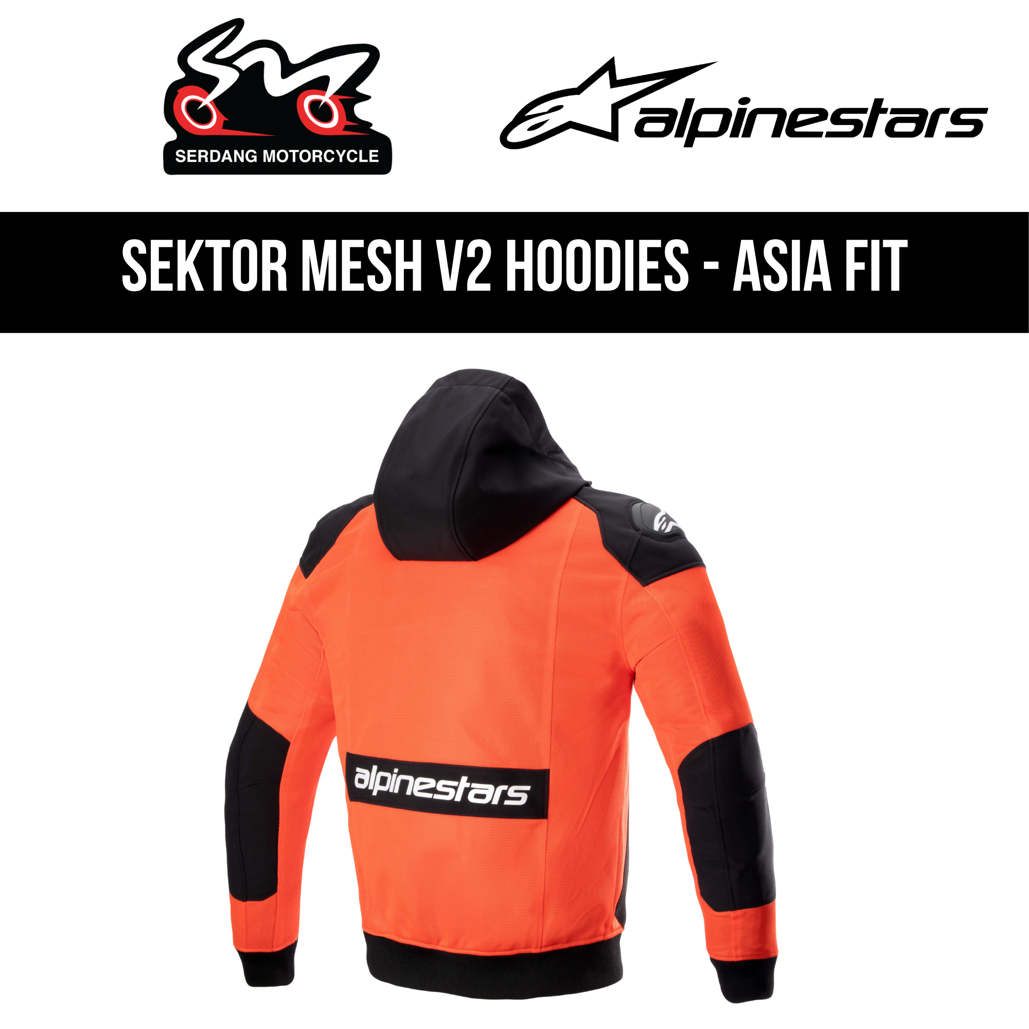 ALPINESTARS Sektor Mesh V2 Hoodies - Asia Fit | Serdang Motorcycle