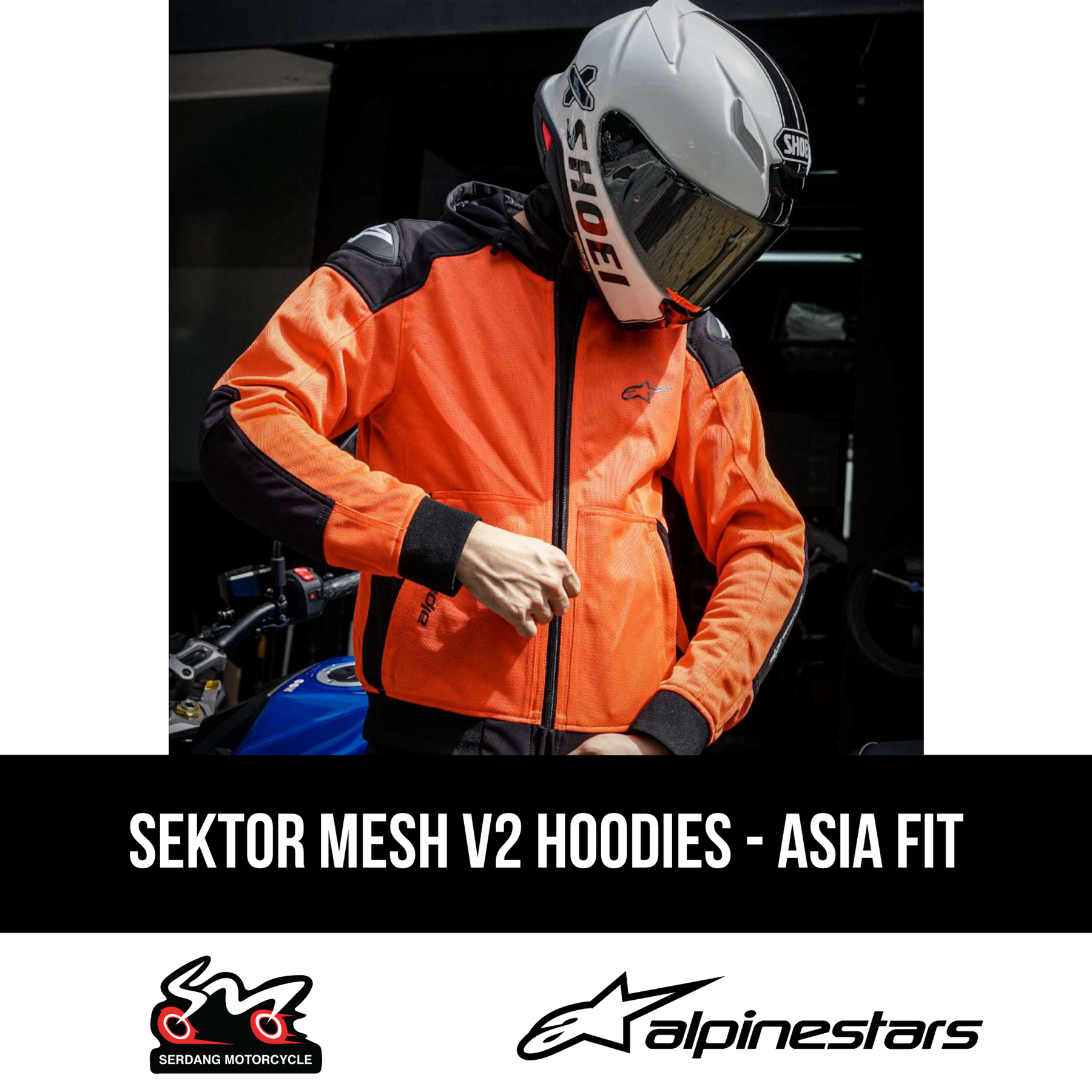 ALPINESTARS Sektor Mesh V2 Hoodies - Asia Fit | Serdang Motorcycle