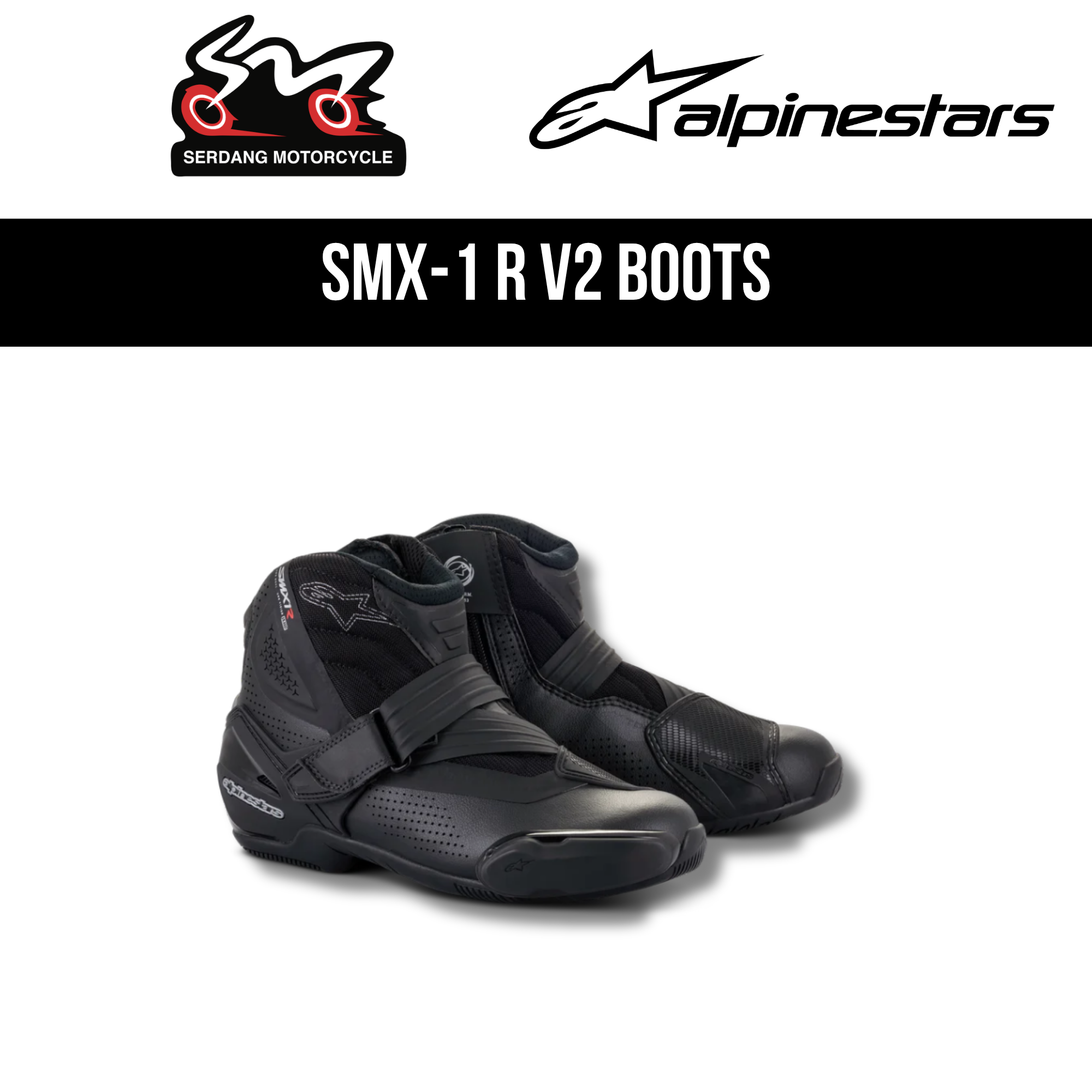 ALPINESTARS SMX-1 R V2 VENTED BOOTS | Serdang Motorcycle