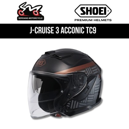 SHOEI HELMET - J-CRUISE3 ACCONIC TC9 | Serdang Motorcycle