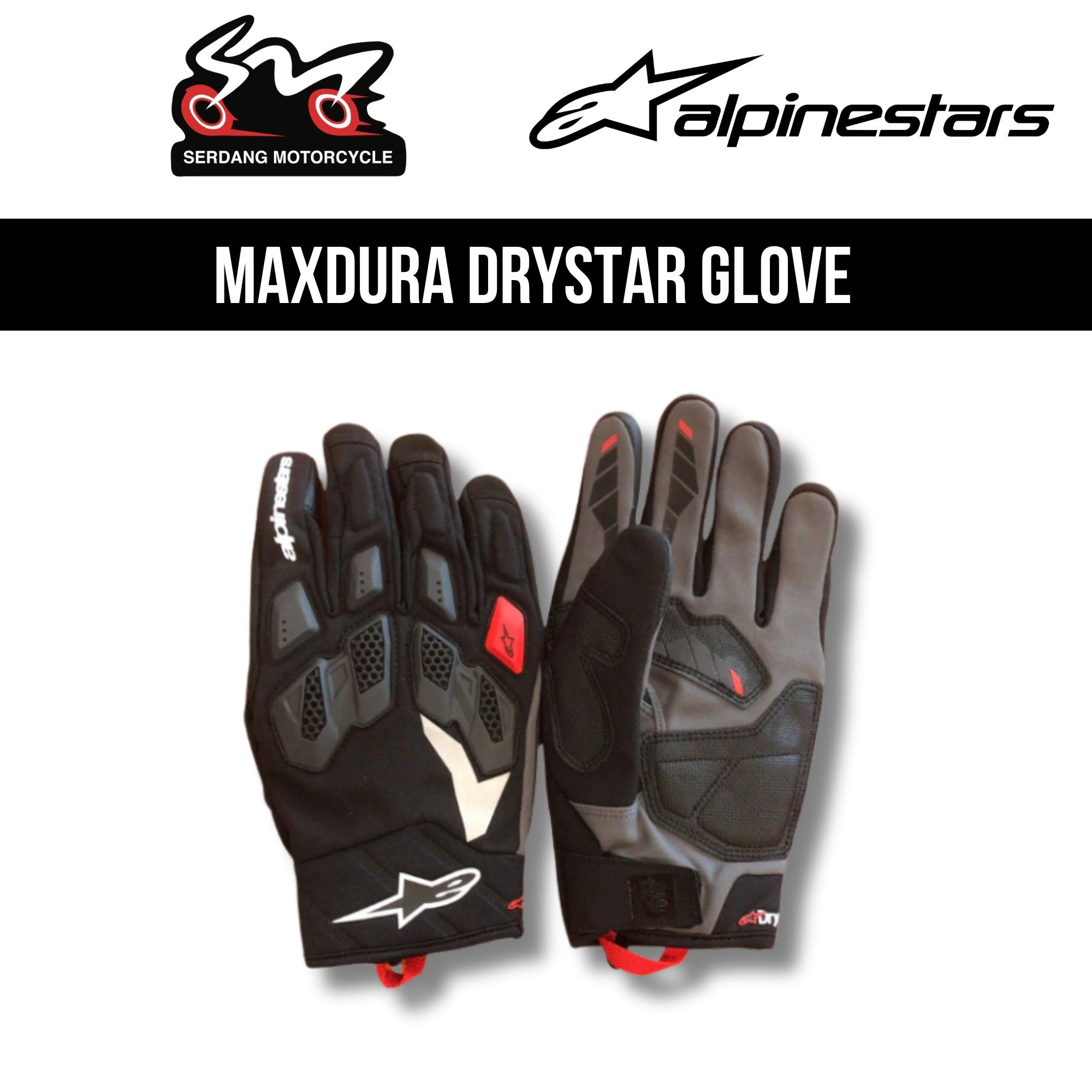 ALPINESTARS MAXDURA DRYSTAR GLOVE | Serdang Motorcycle