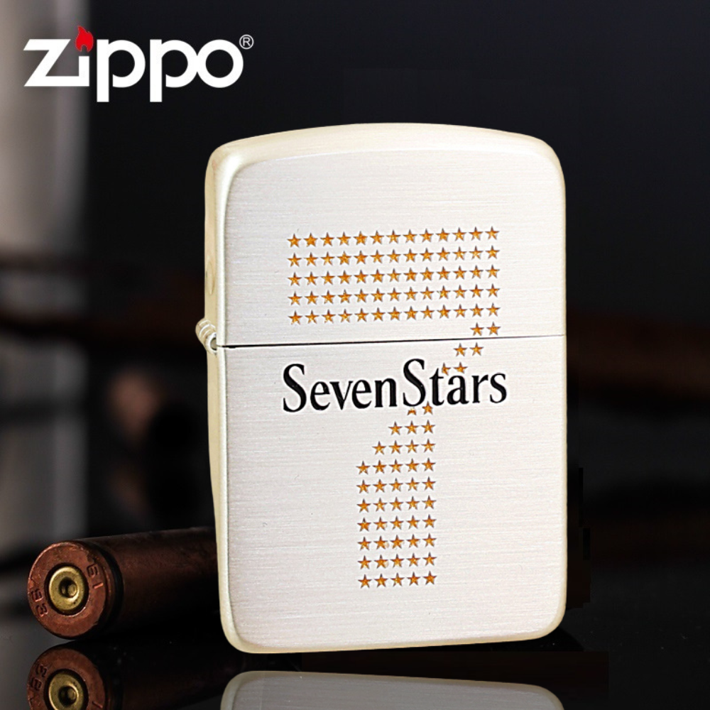 1941 Silver Seven Stars Zippo Lighter | Shakira Stations Zippo Lighter