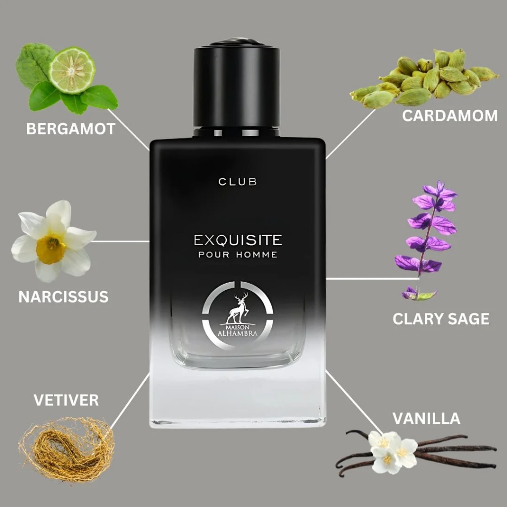 Exquisite Club Pour Homme Eau De Parfum Spray 100ML (3.4 OZ) by