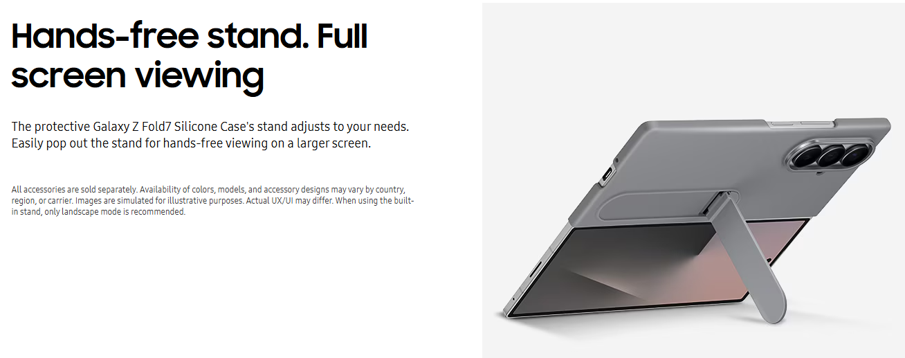 Samsung Galaxy Z Fold7 Silicone Case description image