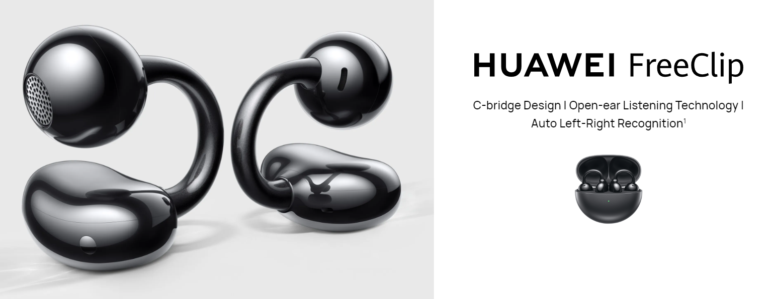 HUAWEI Freeclip 初代 ブラック Huawei's first open-back FreeClip headset officially released