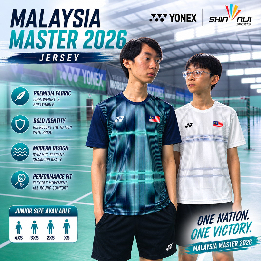 YONEX MALAYSIA MASTER 2026 MEN'S ROUND NECK SHIRT YOB26140EX
