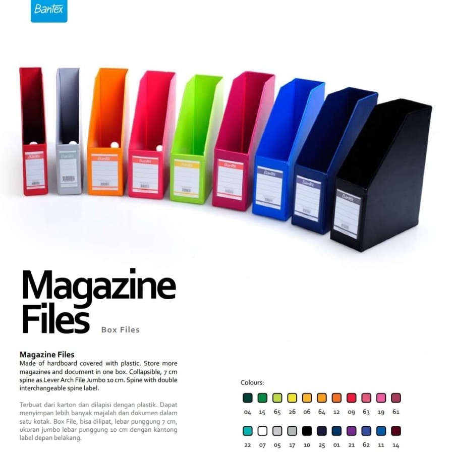 Bantex Magazine File A4 (Box File) 70MM/7cm - 4010/4015 | Shop