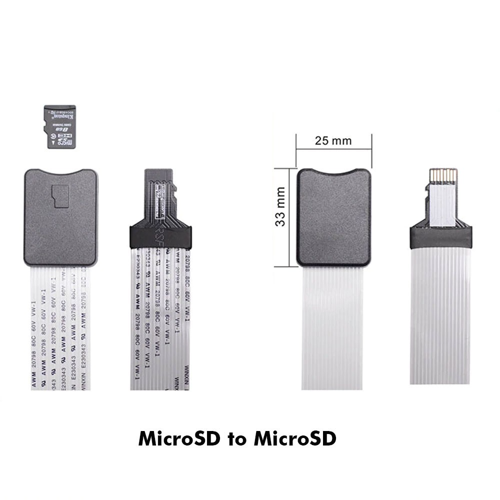 1745800585977 1745800586 Micro SD Extension Cable Memory Card Adapter - 48cm