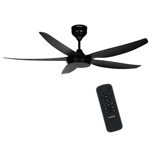 Khind Kipas Siling ZenAir 56"Ceiling Fan Remote Control CF56DC5R CF56DC6RL( Matt Black )