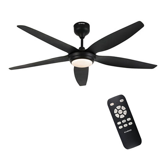 Khind Kipas Siling ZenAir 56"Ceiling Fan Remote Control CF56DC5R CF56DC6RL( Matt Black )