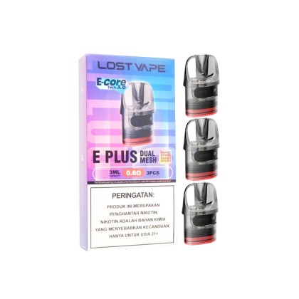LOST VAPE : E PLUS CARTRIDGE DUAL MESH 3ML