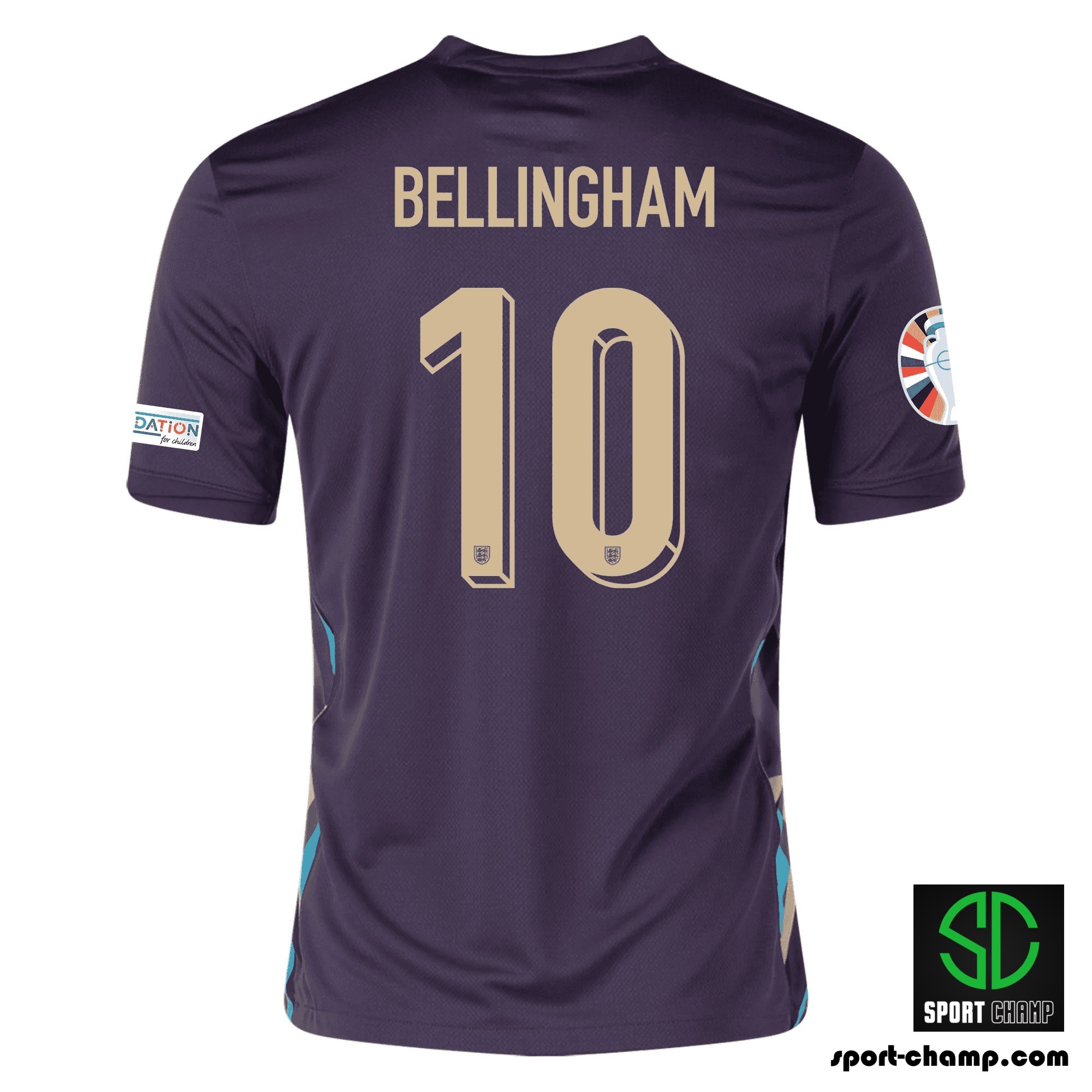 ウェア ENGLAND AWAY jersey #10 BELLINGHAM NIKE ENGLAND 2024 AWAY SHIRT WITH BELLINGHAM 10 AND EURO 2024 PATCHES