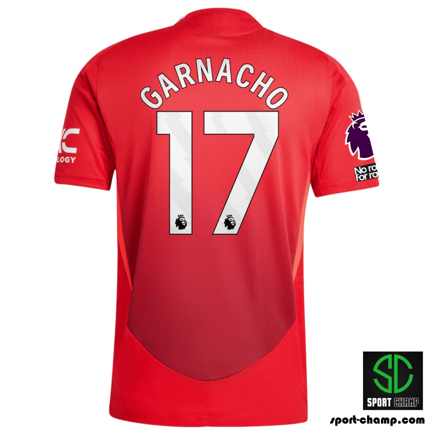 Manchester United Garnacho 17番 シ 2024-25 Manchester United Authentic Home L/S Shirt Garnacho #17