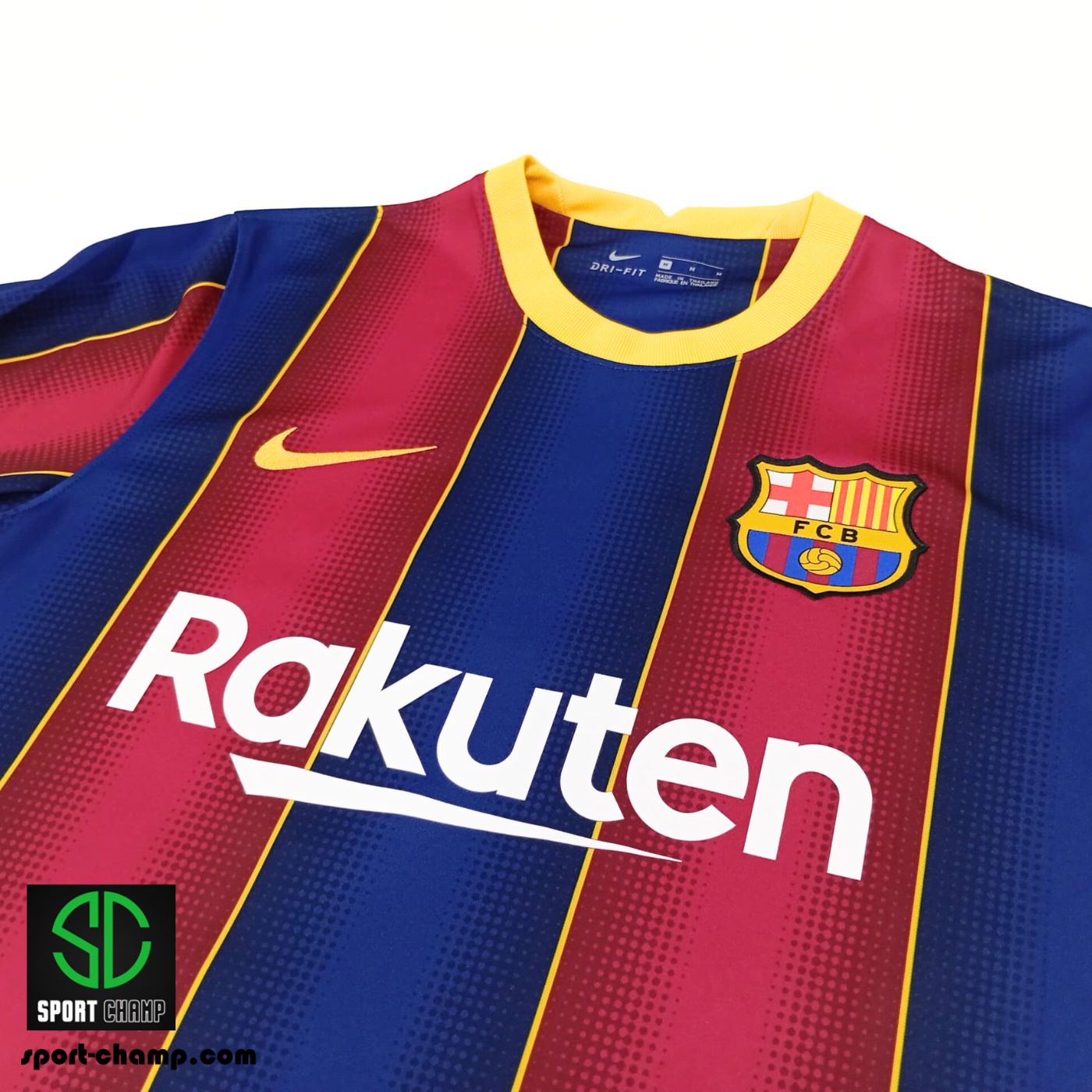 NIKE FC BARCELONA 2020/21 HOME SHIRT WITH MESSI 10 AND LA LIGA